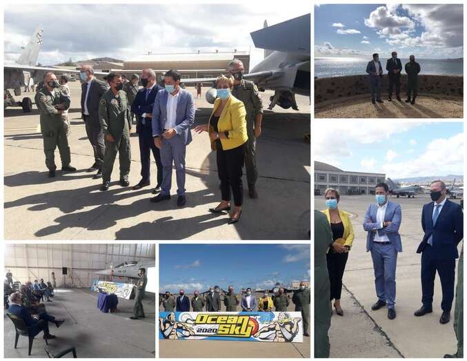 Héctor Suárez con otras autoridades durante la visita/TA.